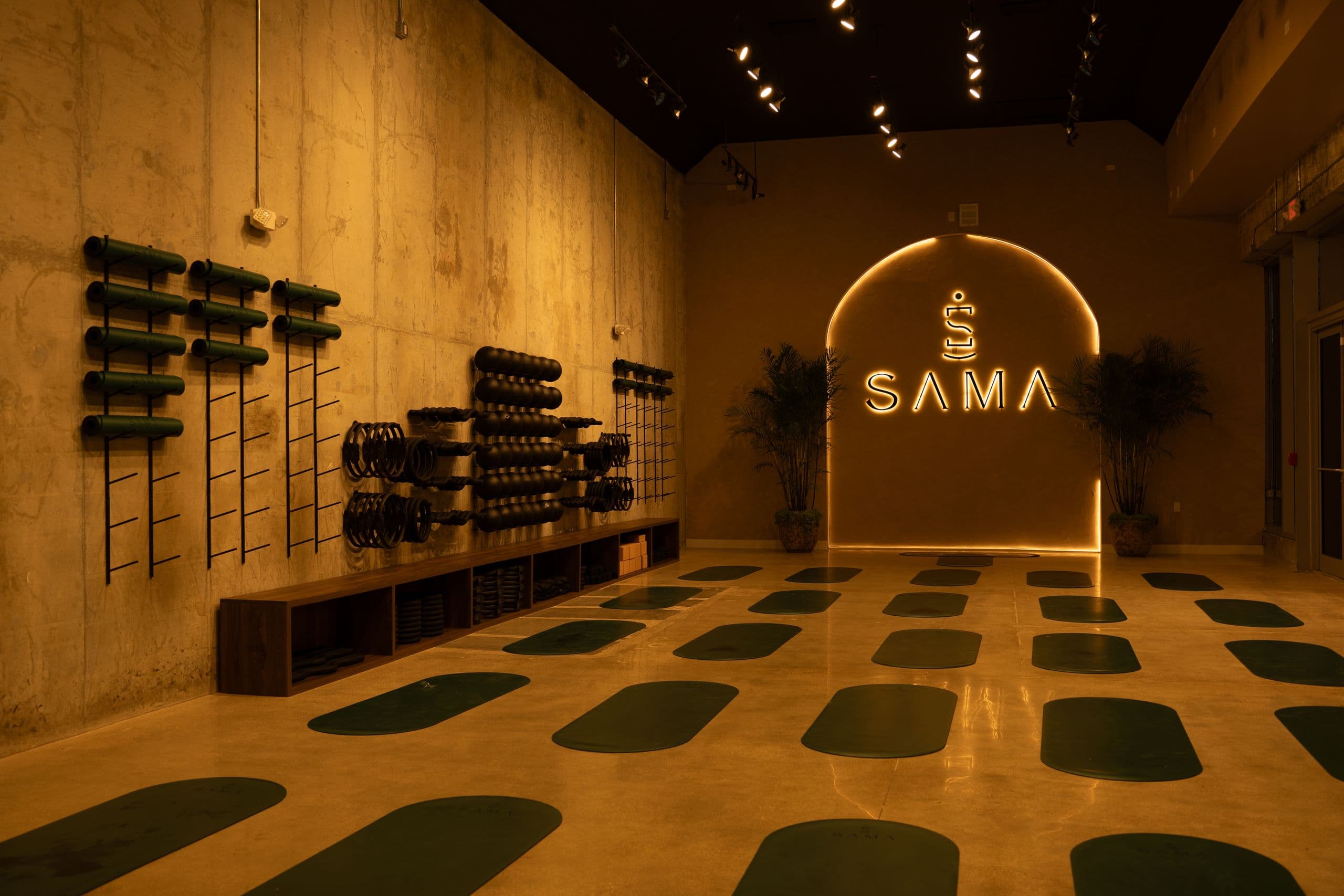 The main studio at SĀMA, Downtown Miami
